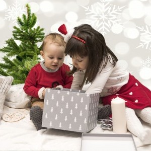 Greenbox technológiával készített karácsonyi gyermek fotó